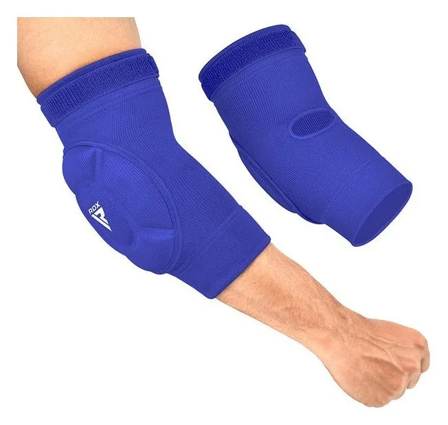 Налокітники спортивні RDX Hosiery Elbow Foam Blue/White S (Blue/White L)