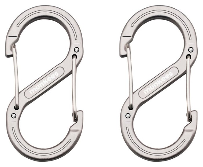 Munkees 3276 карабін Forged S 6 mm x 60 mm (пара) grey, укр, укр