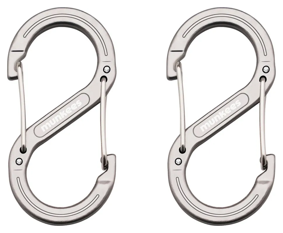 Munkees 3276 карабін Forged S 6 mm x 60 mm (пара) grey (3276-GR)