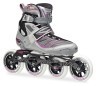 Роликові коньки для дорослих Rollerblade TEMPEST 100 W 38 (7US) 240мм Silver/purple (07301900 240), укр
