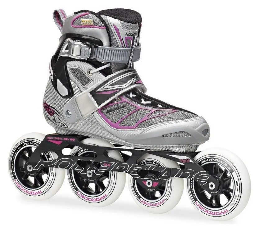 Роликові коньки для дорослих Rollerblade TEMPEST 100 W 38 (7US) 240мм Silver/purple (07301900 240) (250мм)
