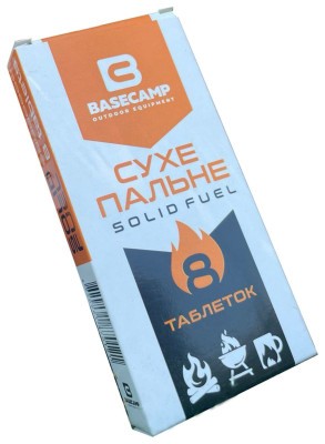 Сухое горючее BaseCamp Solid Fuel, 8 таблеток