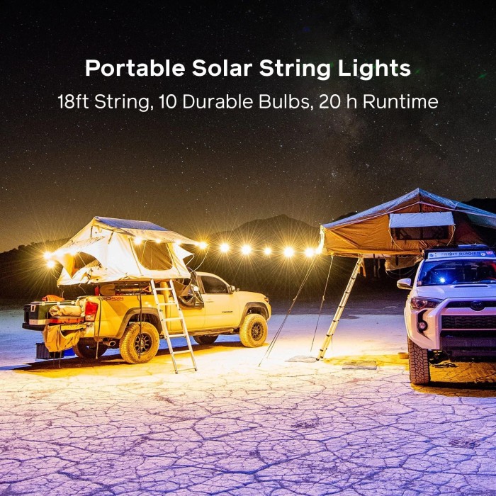 Набір ліхтарів для кемпінгу Biolite Solar String 18'', Warm White, 100 люмен