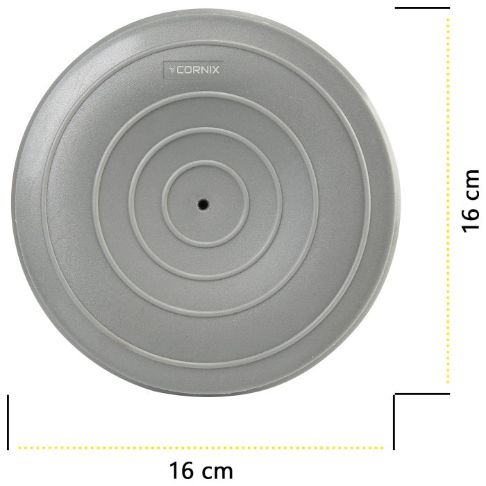 Півсфера масажна балансувальна Cornix Balance Pods 16 см 2 шт масажер для ніг, стоп XR-0539 Grey