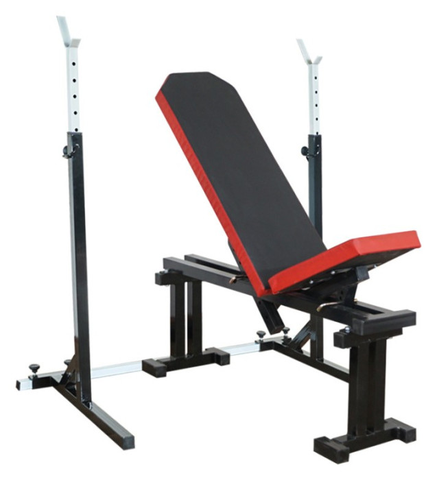 Крамниця для жиму 090 + Стійки для присідань UM0110Red, укр, укр