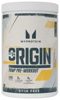 Origin Pre Workout Stim-Free Sour - 30 serv Lemonade
