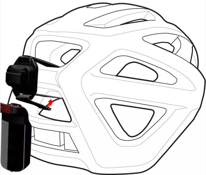 Держатель фонаря Specialized STIX HELMET STRAP MOUNT BLK 2021