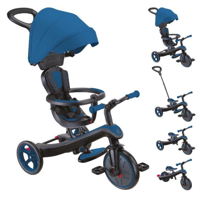 Велосипед дитячий GLOBBER серії EXPLORER TRIKE 4в1, синій, до 20кг, 3 колеса, укр, укр