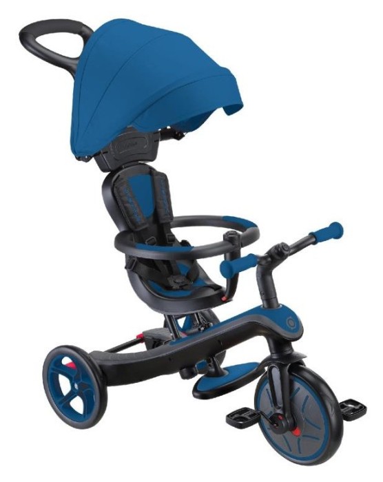 Велосипед дитячий GLOBBER серії EXPLORER TRIKE 4в1, синій, до 20кг, 3 колеса, укр, укр