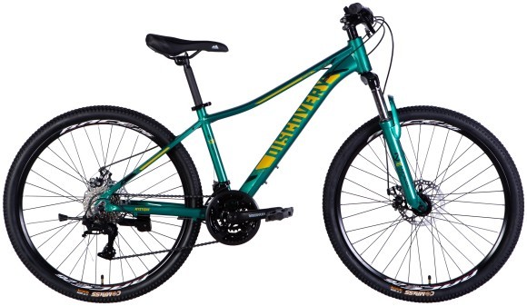 Велосипед AL 26" Discovery MYSTIQUE DD CS рама-15" зеленый 2025