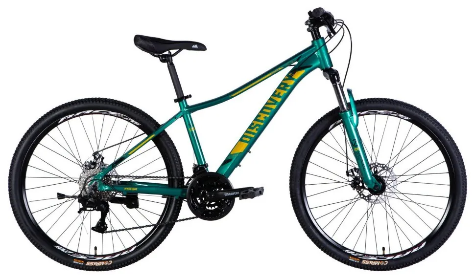 Велосипед AL 26" Discovery MYSTIQUE DD CS рама-15" зелений 2025 (OPS-DIS-26-626)