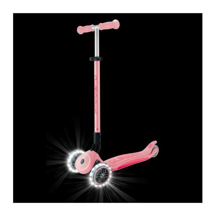 Самокат GLOBBER серії ELITE LIGHTS, пастельно-рожевий, колеса з підсвіткою, 50кг, 3+