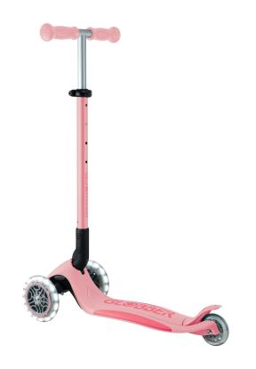Самокат GLOBBER серії ELITE LIGHTS, пастельно-рожевий, колеса з підсвіткою, 50кг, 3+