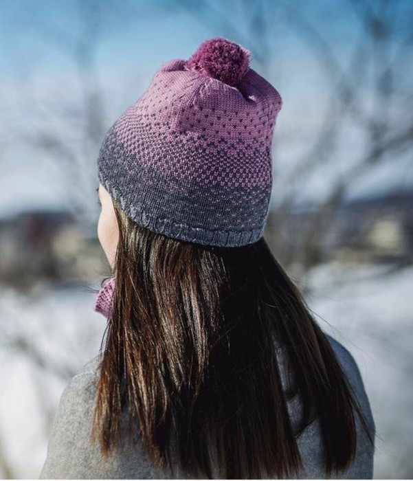 Шапка Buff Knitted Hat Mawi, Lilac Shadow