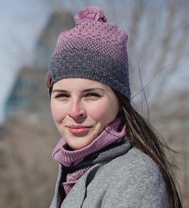 Шапка Buff Knitted Hat Mawi, Lilac Shadow