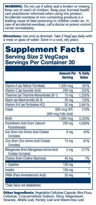 Hair Nutrients - 60 vcaps
