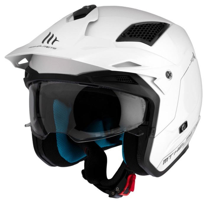 Мотошолом MT DISTRICT SV S Solid A0 White