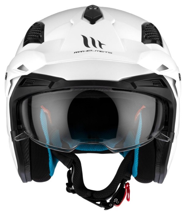 Мотошолом MT DISTRICT SV S Solid A0 White