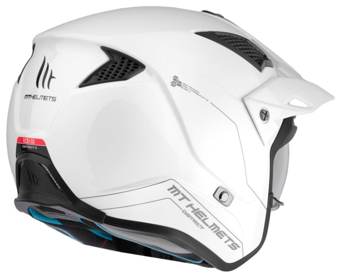Мотошолом MT DISTRICT SV S Solid A0 White