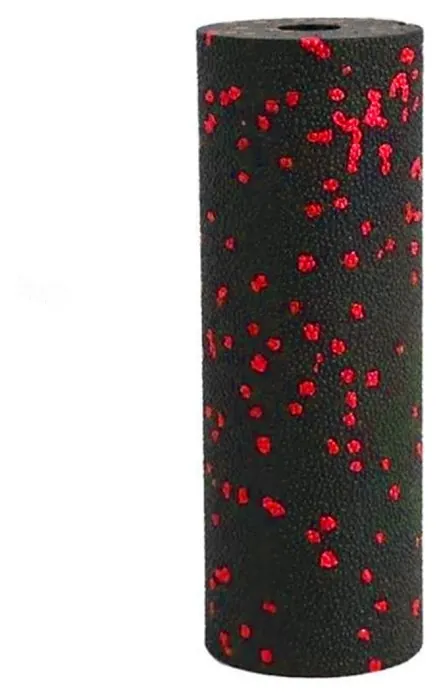 Массажный ролик (роллер) гладкий PowerPlay PP-4346 Mini EPP Foam Roller Черно/Красный (15x5,3см.)