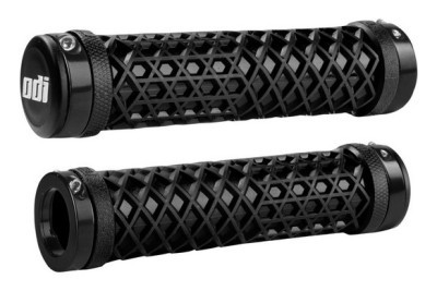 Грипсы ODI Vans® Lock-On Grips, Black w/ Black Clamps (черные с черными замками)
