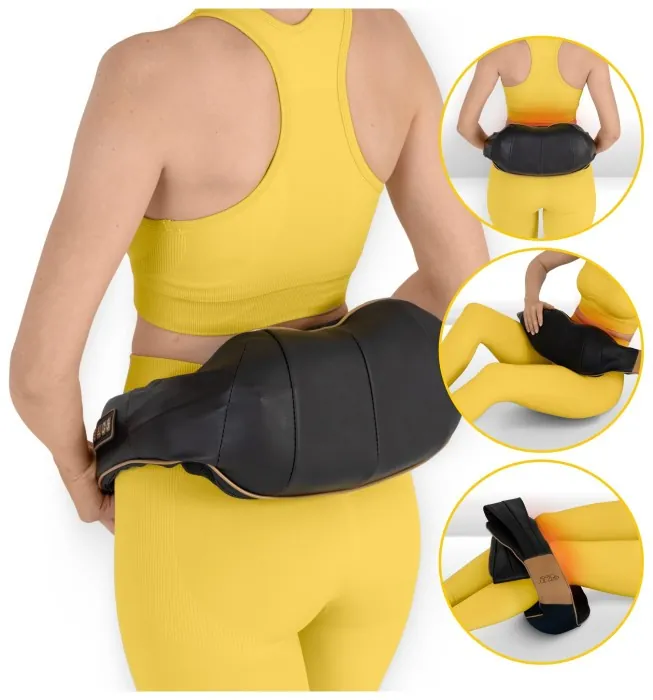 Накидка-масажер 4FIZJO Shiatsu Ultra+ для шиї та спини, акумуляторний Black/Gold (P-5907739319081)