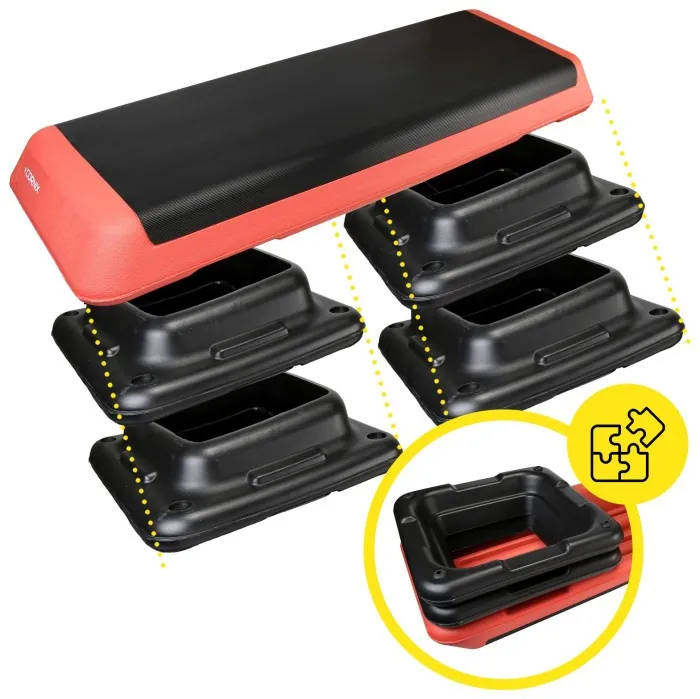 Степь-платформа 3-ступенчатая Cornix Pro 109 х 41 х 10-20 см XR-0404 Black/Red