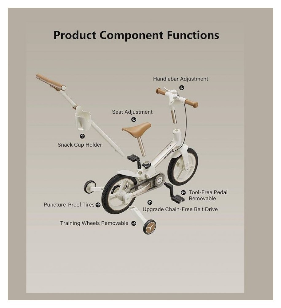 Велосипед трансформер 6in1 Strider white