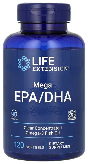 Mega EPA/DHA Omega-3 Fish Oil - 120 softgels (Пошкоджена банка)
