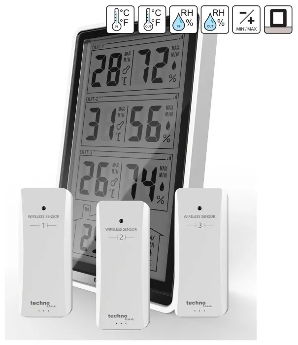 Термогигрометр Technoline WS7060 Black (WS7060)