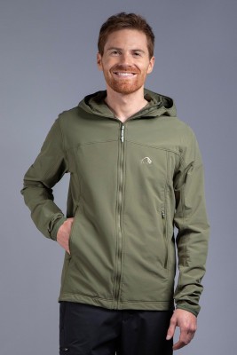 Трекінгова чоловіча куртка Soft Shell Tatonka Cesi M's Hooded Jacket, Olive, M