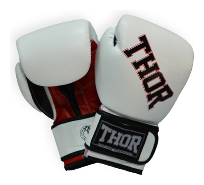 Рукавички боксерські THOR RING STAR 12oz / PU / біло-червоно-чорні