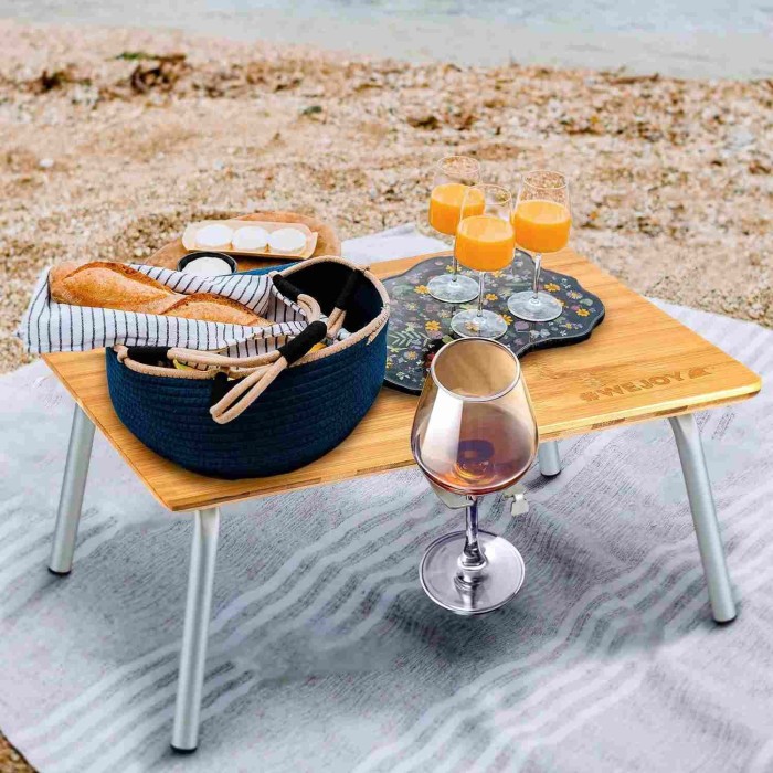 Стол туристический Wejoy Mini Bamboo WF2201 yellow