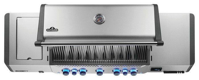 Газовый гриль Napoleon Prestige P 665 Connected с боковой конфоркой Sizzle Zone и вертилем (69632) нерж сталь P665VXRSIBPSS-RC