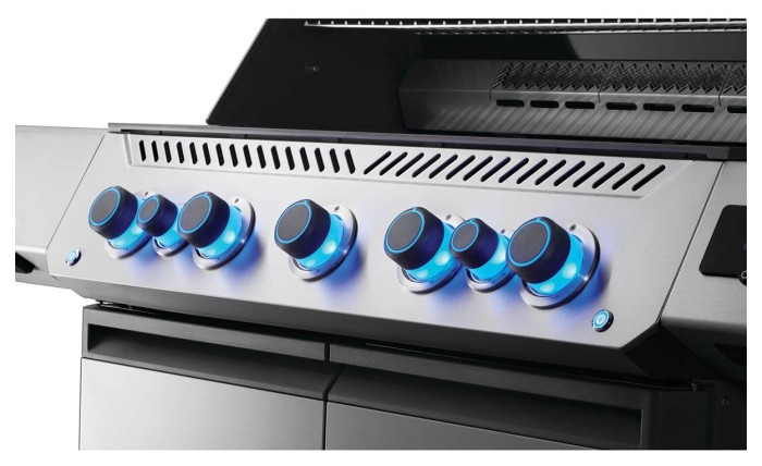 Газовый гриль Napoleon Prestige P 665 Connected с боковой конфоркой Sizzle Zone и вертилем (69632) нерж сталь P665VXRSIBPSS-RC