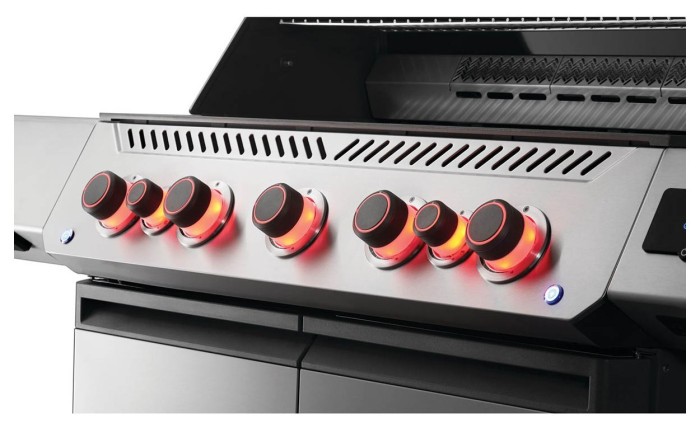 Газовый гриль Napoleon Prestige P 665 Connected с боковой конфоркой Sizzle Zone и вертилем (69632) нерж сталь P665VXRSIBPSS-RC