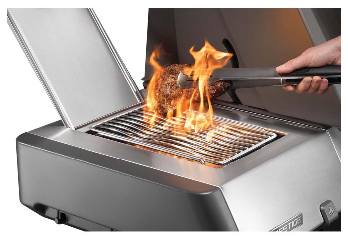 Газовый гриль Napoleon Prestige P 665 Connected с боковой конфоркой Sizzle Zone и вертилем (69632) нерж сталь P665VXRSIBPSS-RC