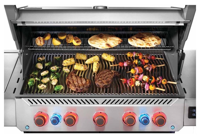 Газовый гриль Napoleon Prestige P 665 Connected с боковой конфоркой Sizzle Zone и вертилем (69632) нерж сталь P665VXRSIBPSS-RC