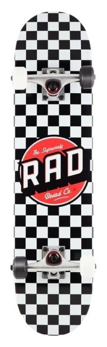 Скейтборд RAD Checkers 7.75" Black, укр, укр