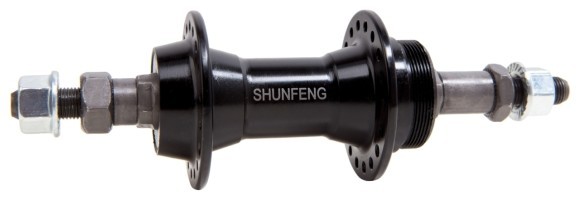 Втулка задня AL 36H Vbr тріскачка SHUNFENG SF-A201R чорн. на гайках, укр