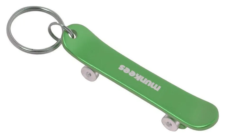 Munkees 3425 брелок-відкривачка Skateboard S grass green (3425-GG)