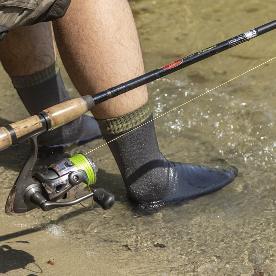 Шкарпетки водонепроникні Dexshell Thermlite, p-p S, з зеленою смужкою, укр, укр