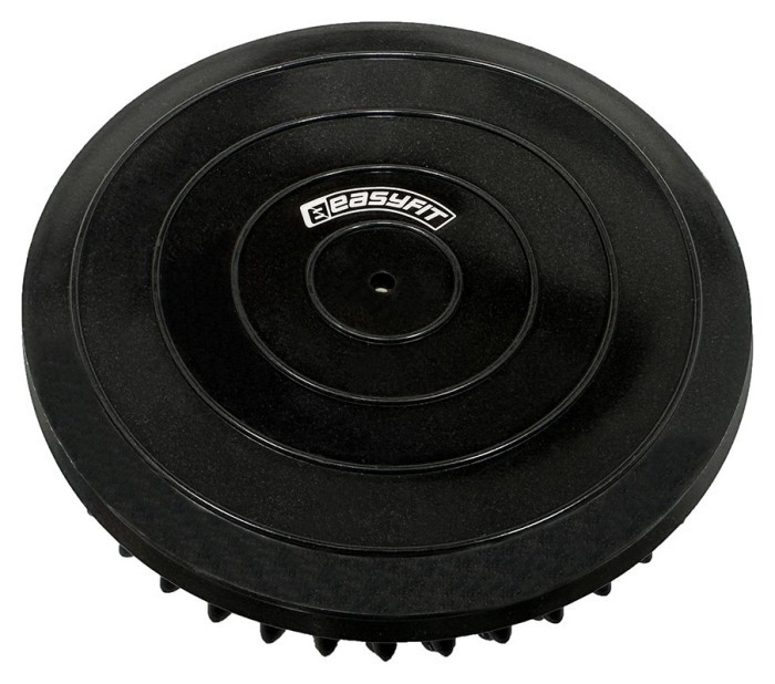 Півсфера масажна кіндербол EasyFit 16 см м'яка чорна