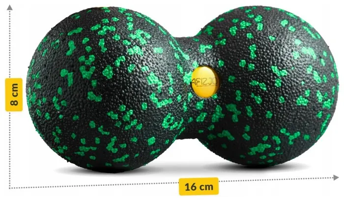 Массажный мяч двойной 4FIZJO EPP DuoBall 08 Black/Green (P-5907222931295)