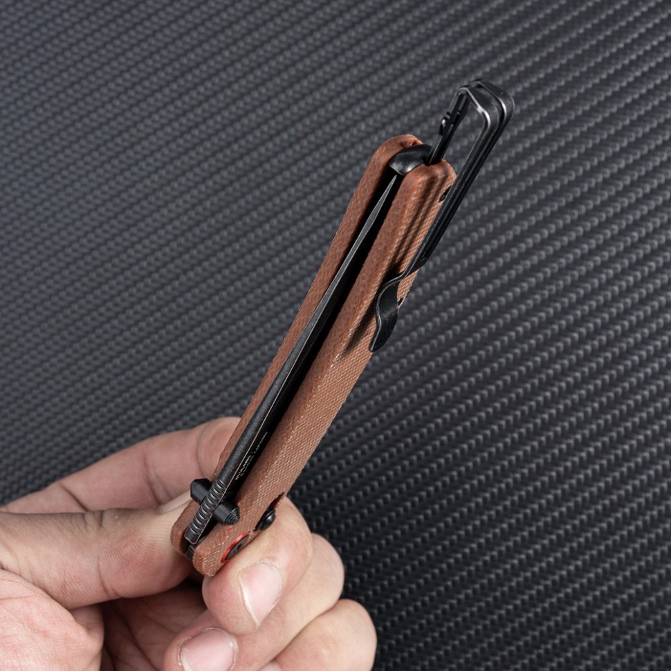 Нож складной SRM Asika 411L-MN, коричневый