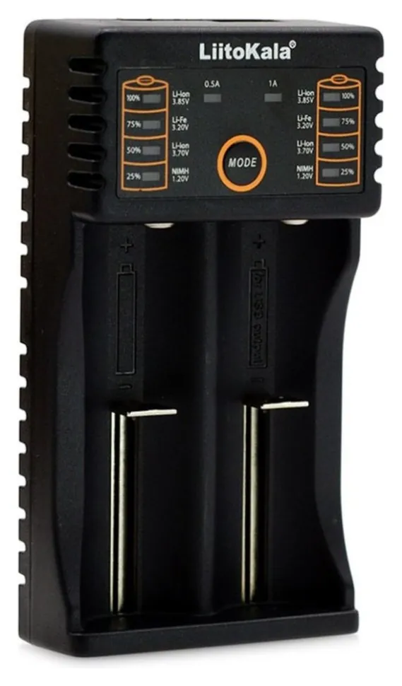 Зарядний пристрій Liitokala Lii-202, Ni-Mh/Li-ion/Li-Fe/LiFePO4, Type-C, Powerbank, LED, Box (FNR_Lii-202)