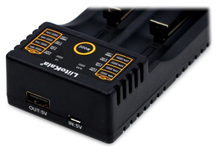 Зарядний пристрій Liitokala Lii-202, Ni-Mh/Li-ion/Li-Fe/LiFePO4, Type-C, Powerbank, LED, Box