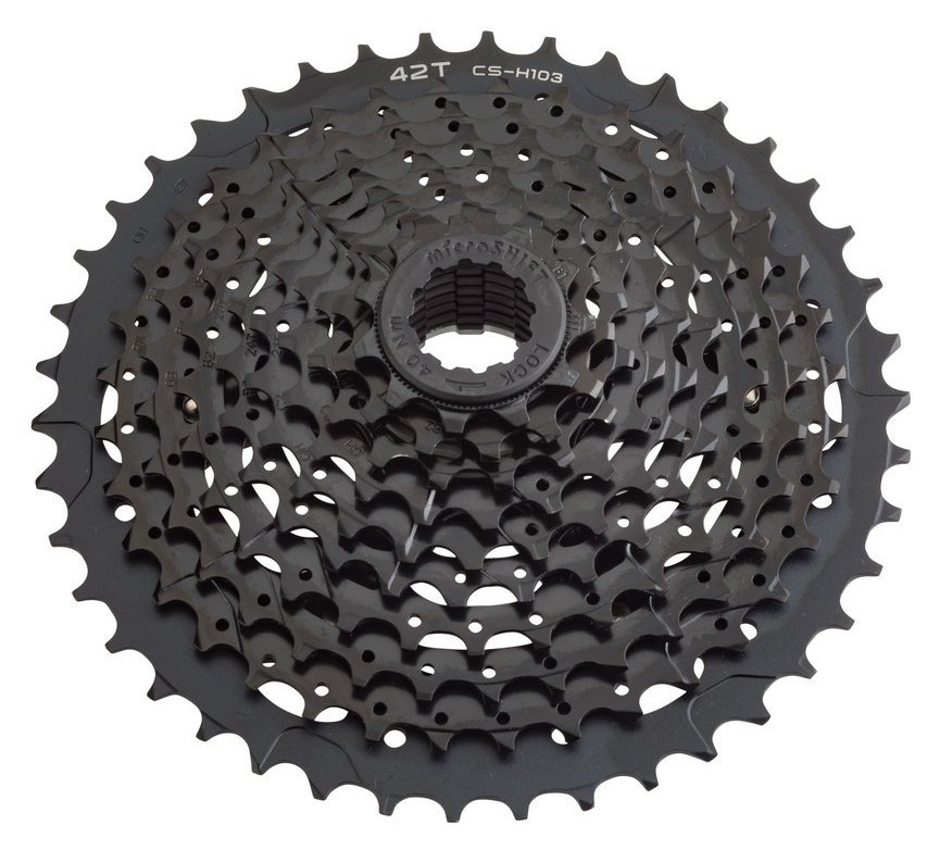 Касета для велосипеда MicroSHIFT XLE 10SPD 11-42T Black (CS-H103 11-42), укр, укр