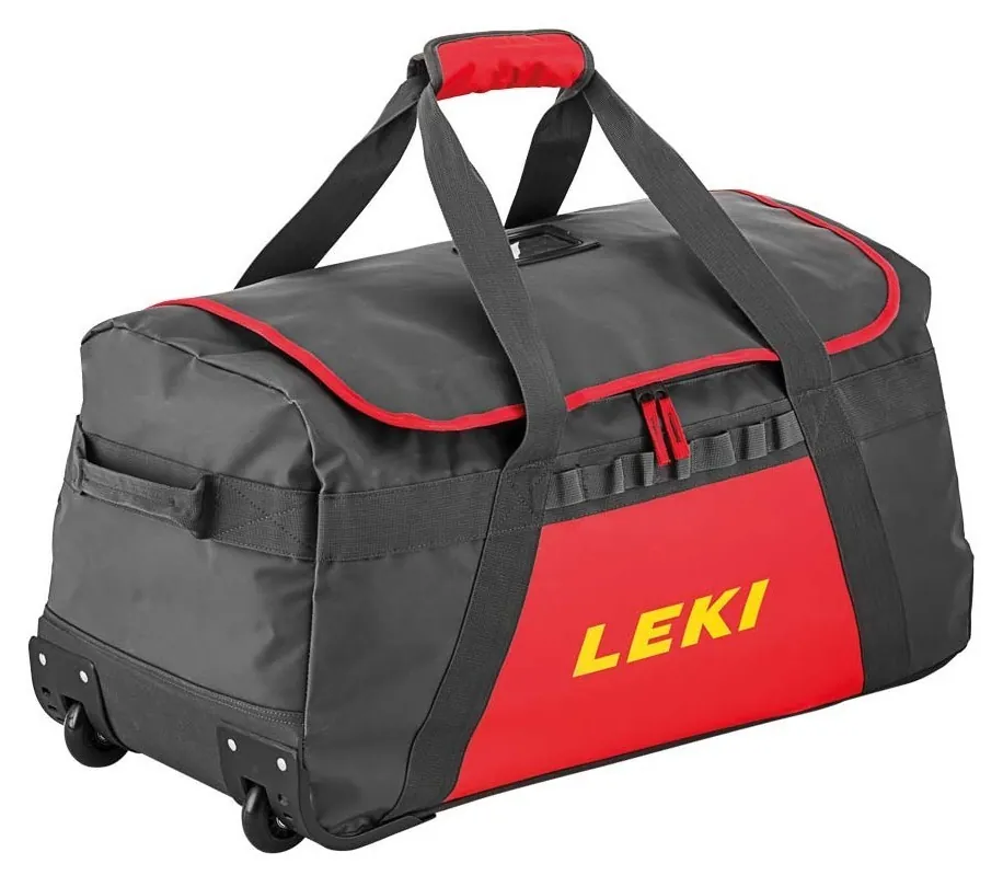 Сумка дорожня на колесиках Leki TROLLEY BAG 85 L Black/red (363110006) (85 L)
