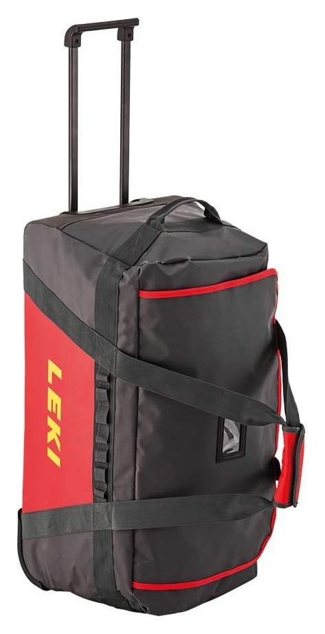 Сумка дорожная на колесиках Leki TROLLEY BAG 85 L Black/red (363110006)